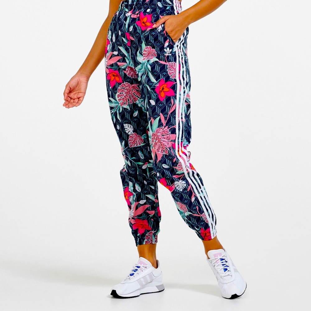 Adidas Originals HER Studio London Tropical Print Jogger Track Pants- SZ Medium
